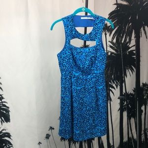 Black and Blue Valentine Dress